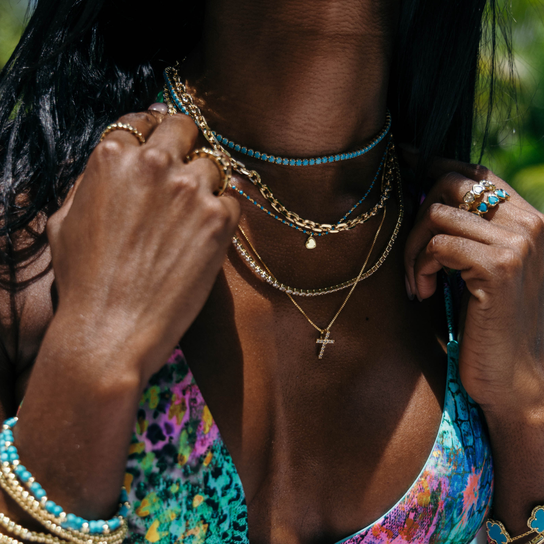 Bezel Heart Ring - Bikini Crush Swimwear