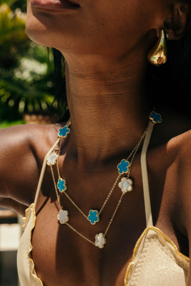 Adeline Clover Necklace - Bikini Crush Swimwear