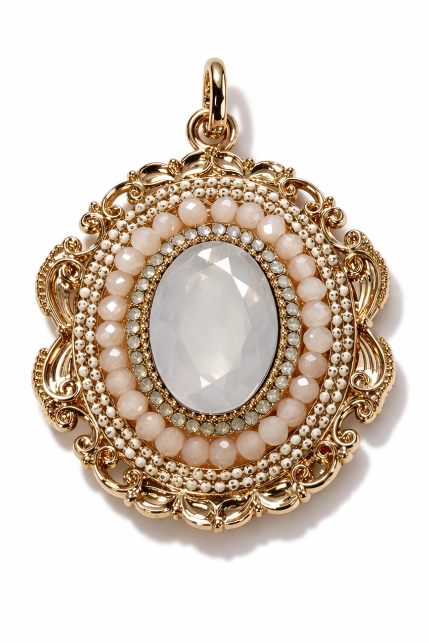 Vintage Glam Statement Bikini Charm - Bikini Crush Swimwear