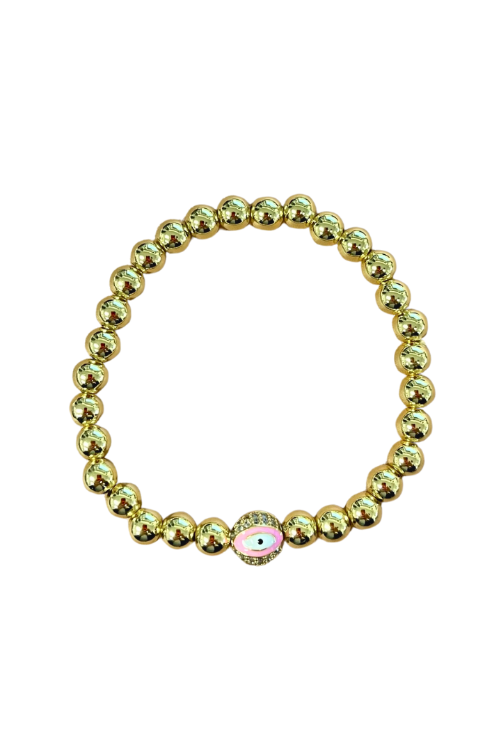 Beaded Evil Eye Bracelet - Bikini Crush Swimwear
