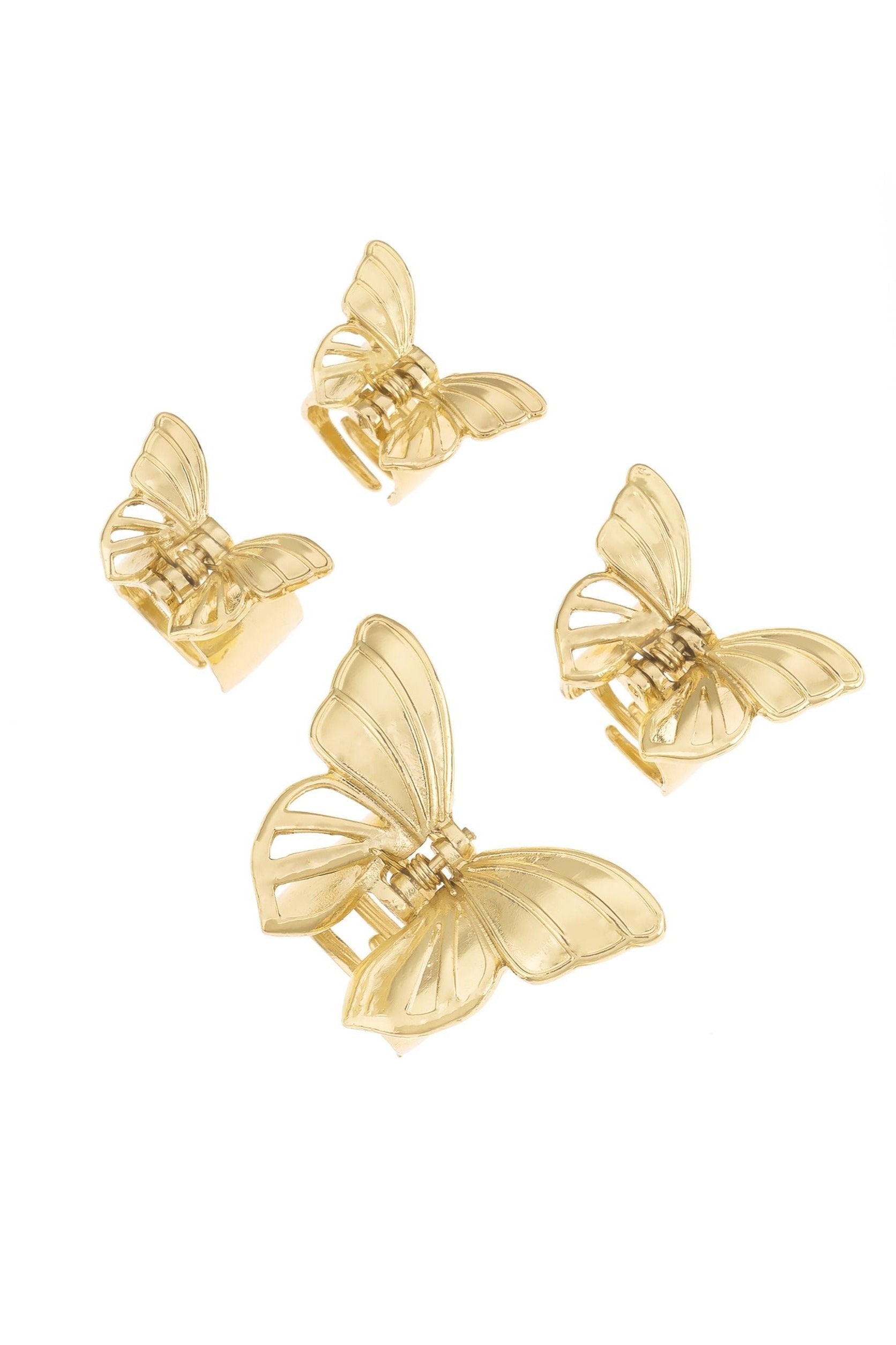 Flight of the Butterfly Golden Clip Set - Bikini Crush Swimwear