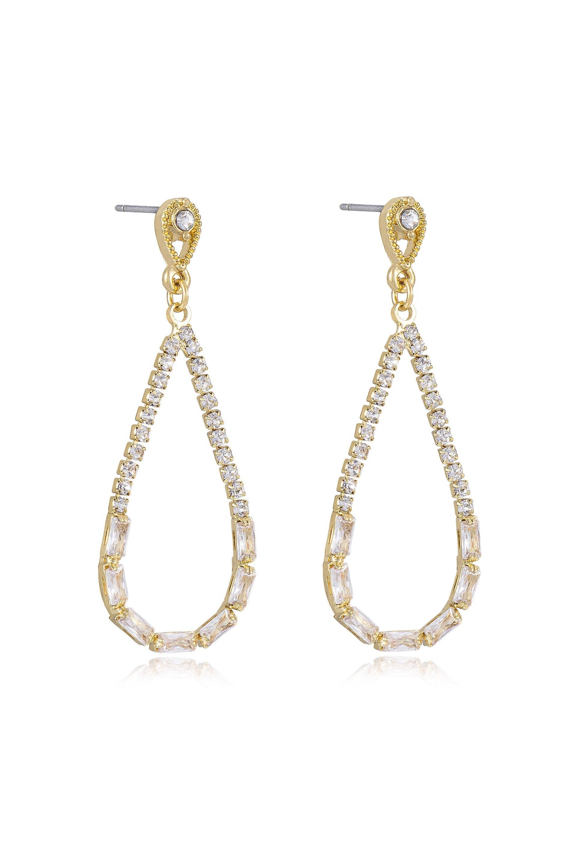 Angels City Drop Crystal Earrings - Bikini Crush Swimwear