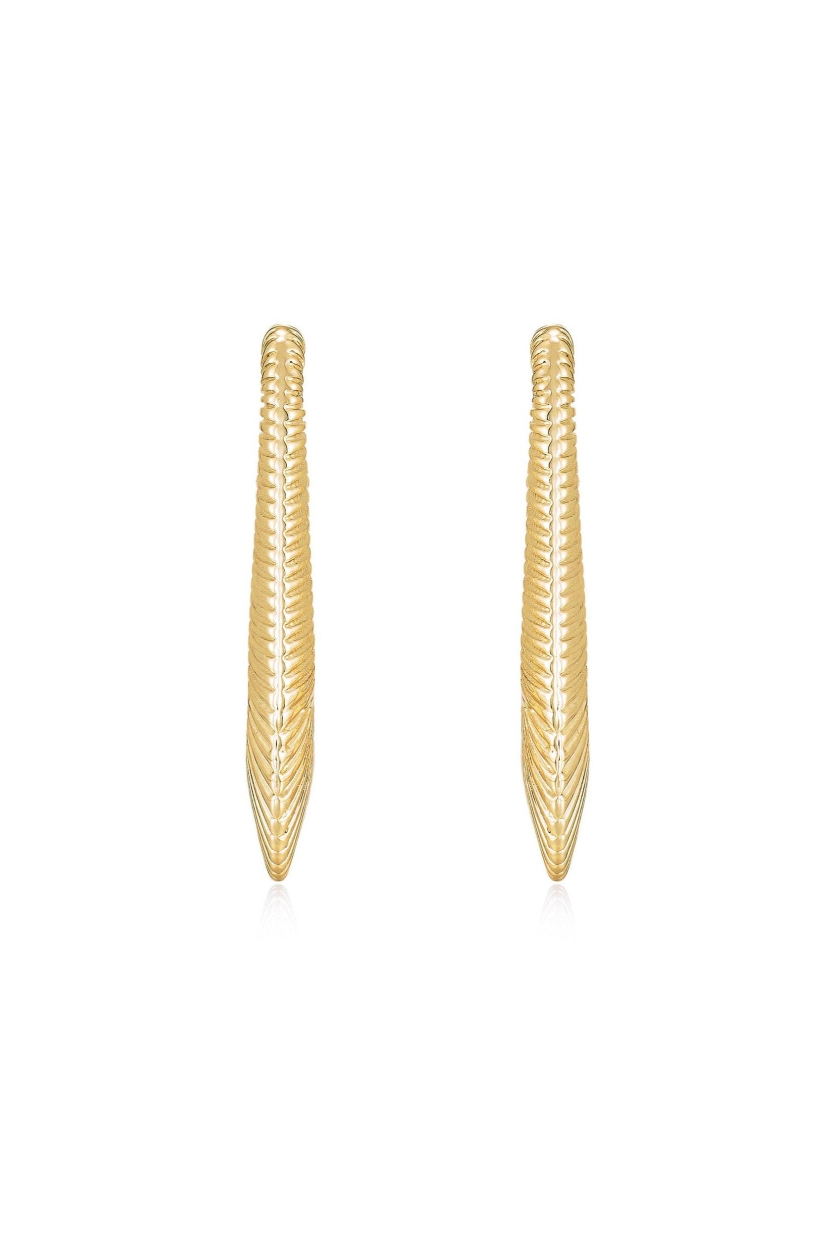 Cleopatra Inspired 18k Gold Plated Hoop Earrings - Bikini Crush Swimwear
