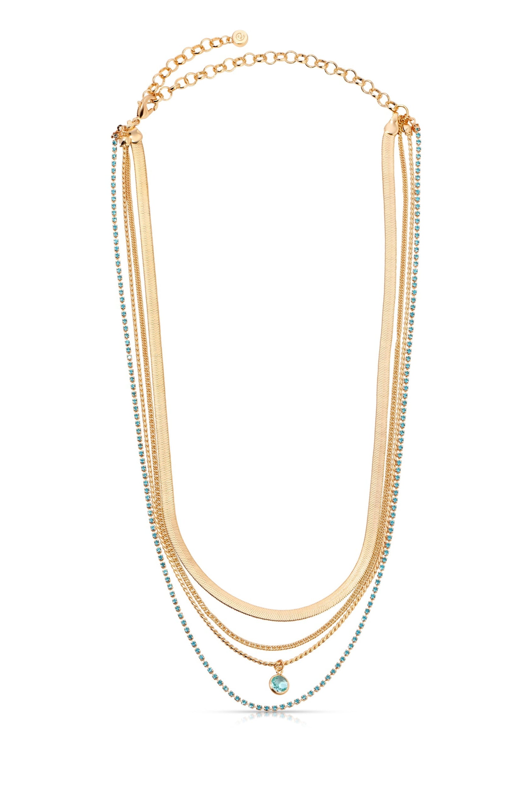 All the Chains Layered Necklace - Bikini Crush Swimwear