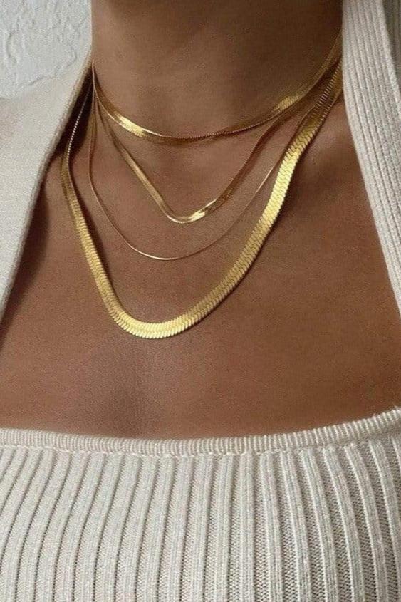 Cassia Double Chain Necklace - Bikini Crush Swimwear