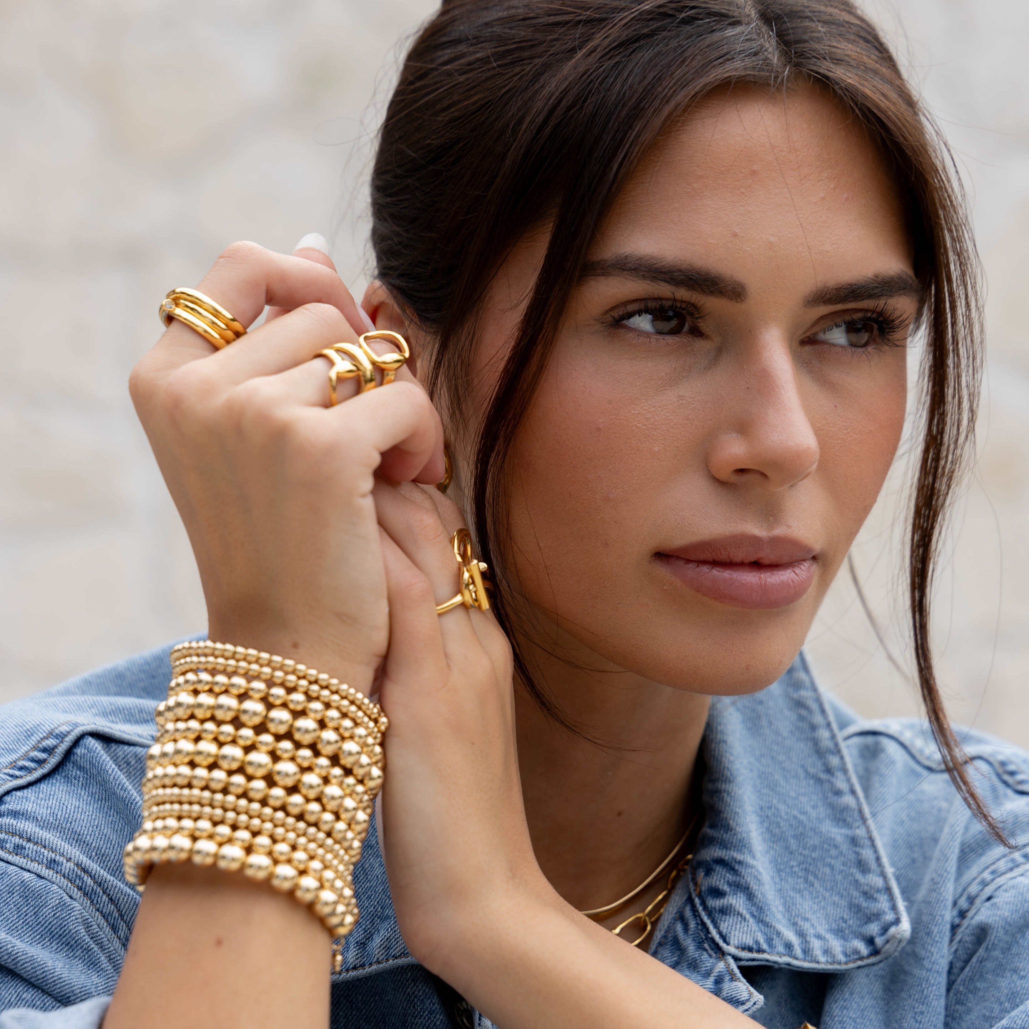 Allison Beaded Wrap Bracelet- 10 Rows - Bikini Crush Swimwear
