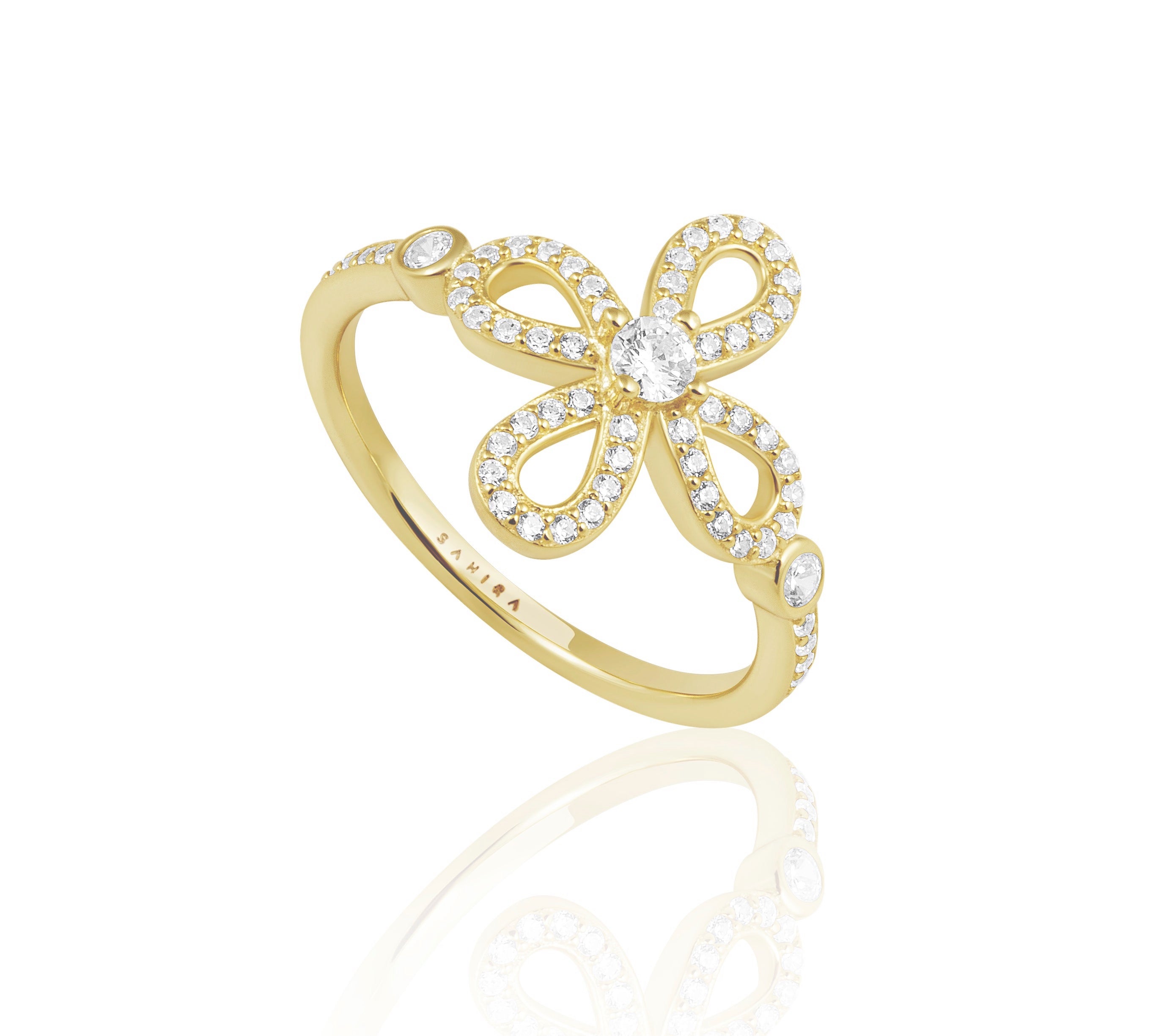 Chantel CZ Flower Ring - Bikini Crush Swimwear
