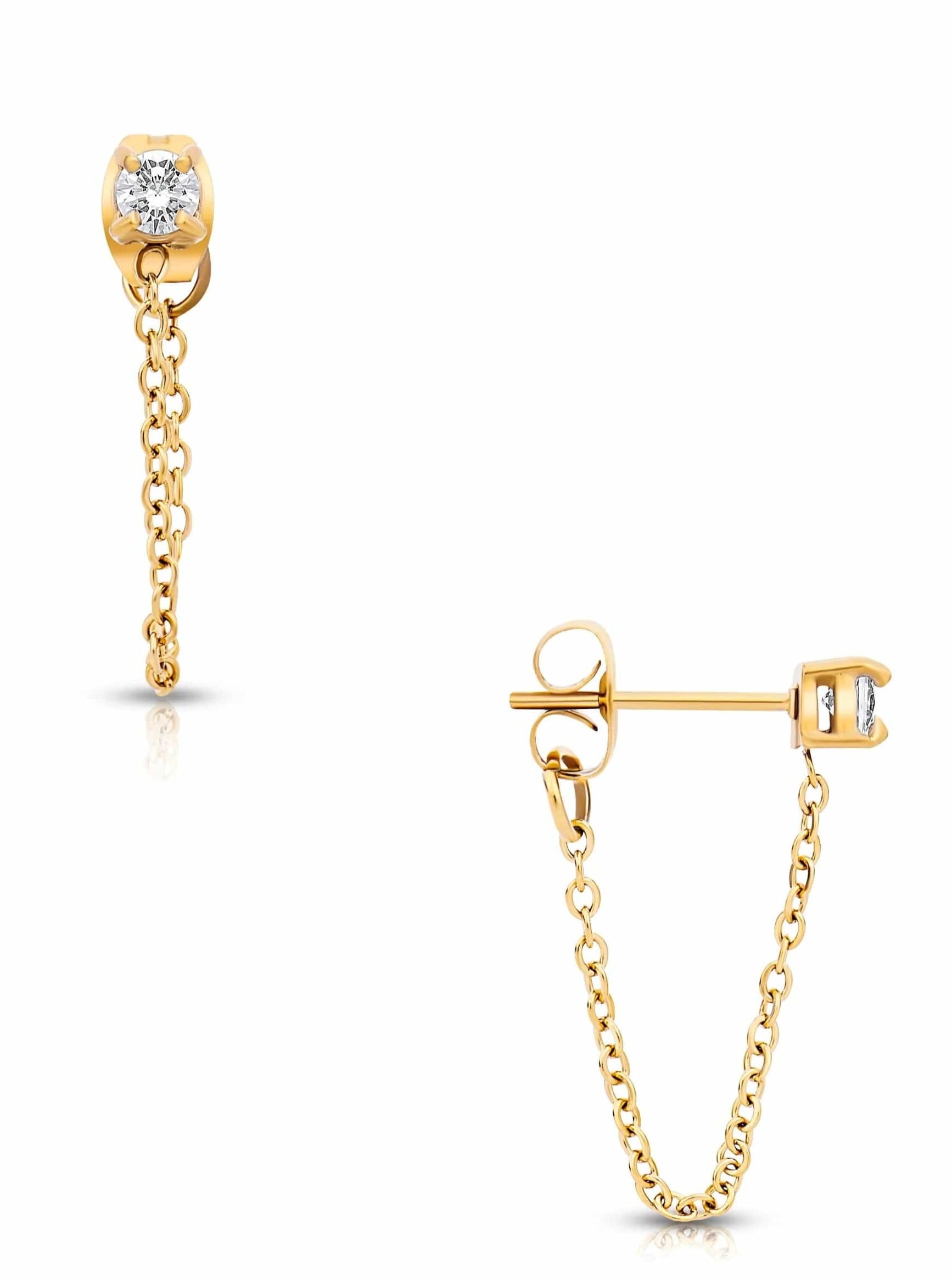 Ellie Vail earrings Sloane Chain Stud // EARRING