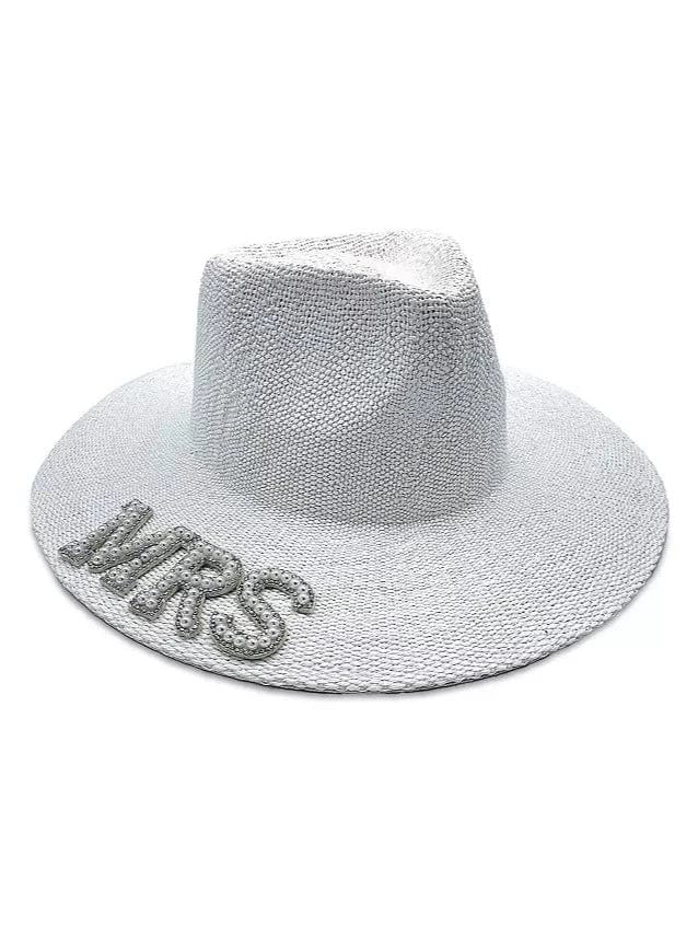 MRS Bridal White Sun Hat display picture 3