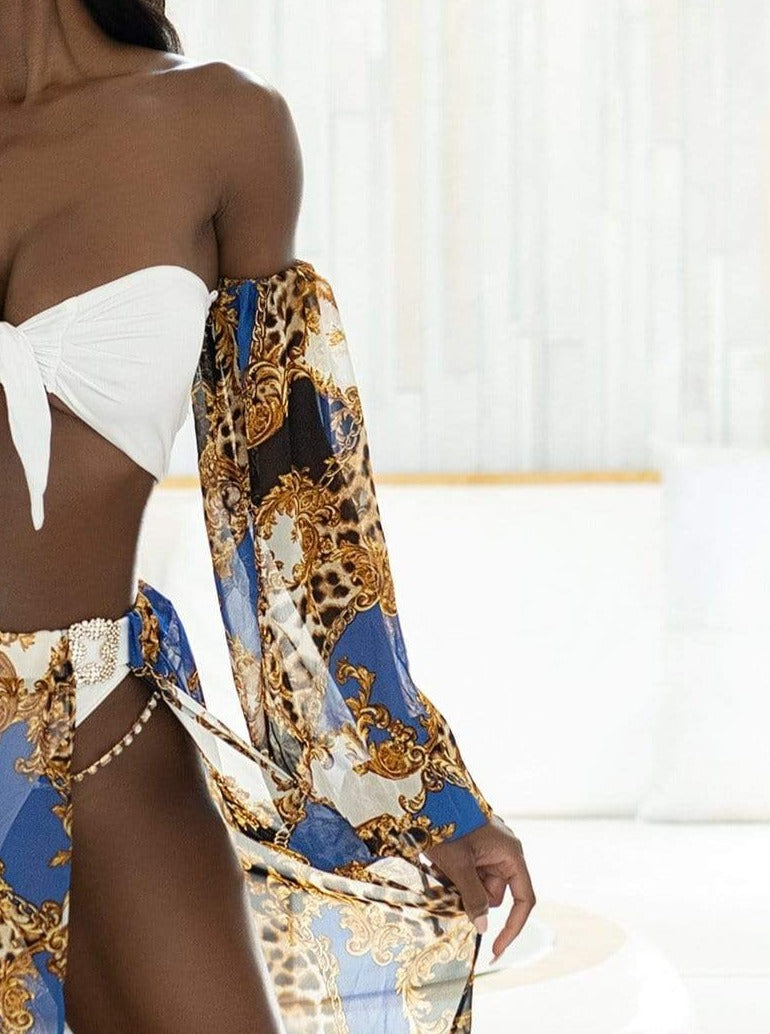 Bikini Crush Swimwear Cover Ups Florence Chiffon // Sleeves ©