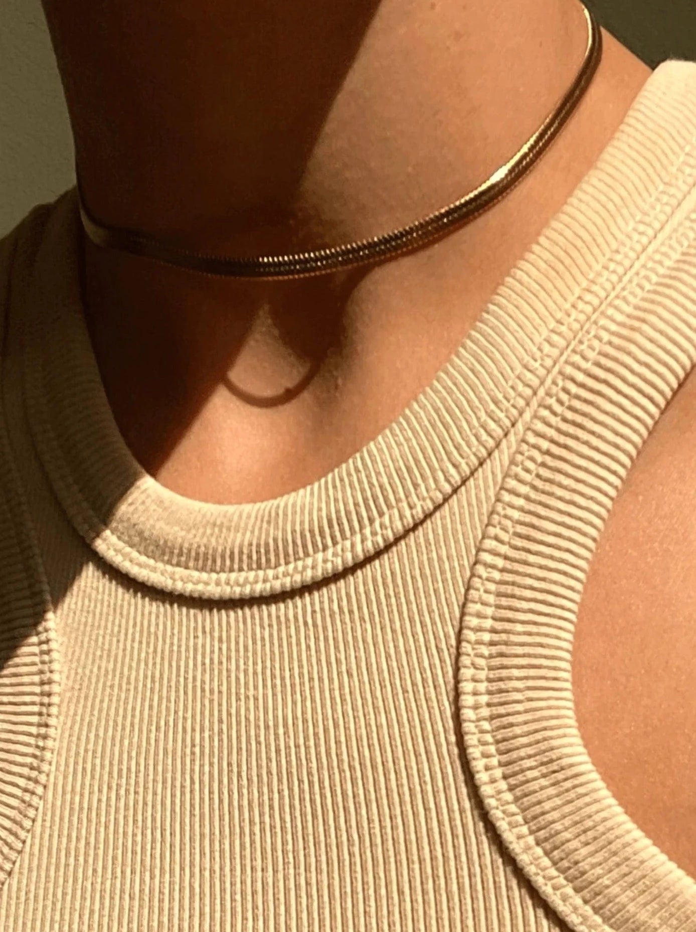 Ellie Vail earrings Nic Herringbone Choker // NECKLACE