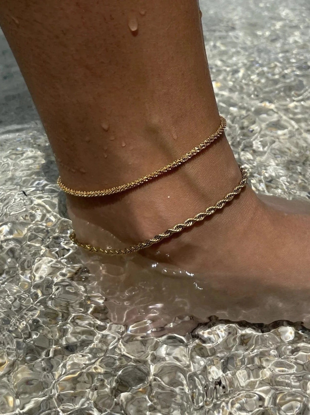 Ellie Vail earrings Tate Rope Chain // ANKLET