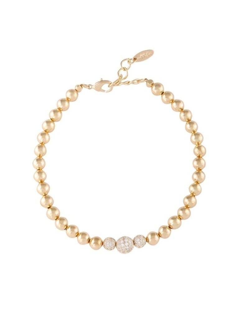 ettika anklet 18k GOLD CRYSTAL BALL // ANKLET