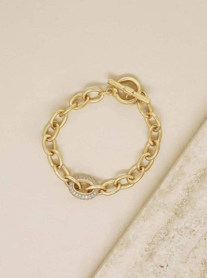 ettika anklet 18k GOLD CRYSTAL CHAIN // BRACELET