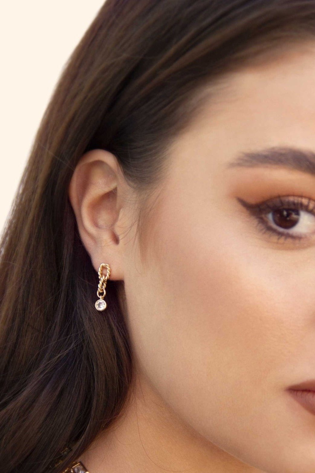 ettika earrings 18k GOLD PLATED TWISTED MINIS // EARRINGS SET