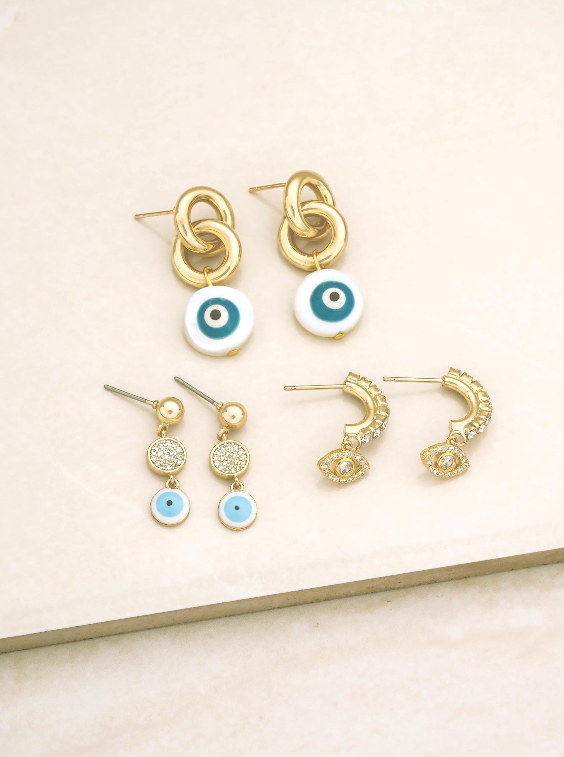 ettika earrings All Eyes on You 18k Gold Plated Set (3) // EARRINGS
