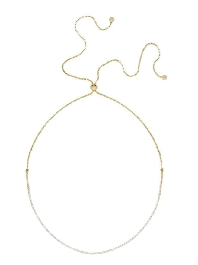 ettika necklace 18k GOLD CRYSTAL // CHOKER