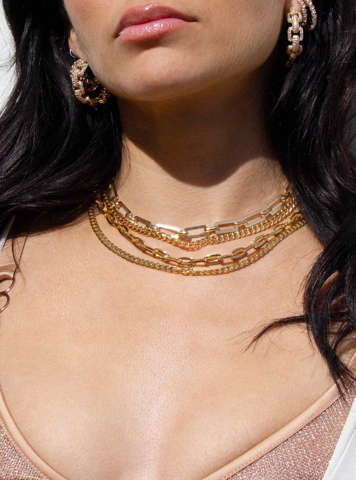 ettika necklace 18k GOLD FLAT CHAIN // NECKLACE