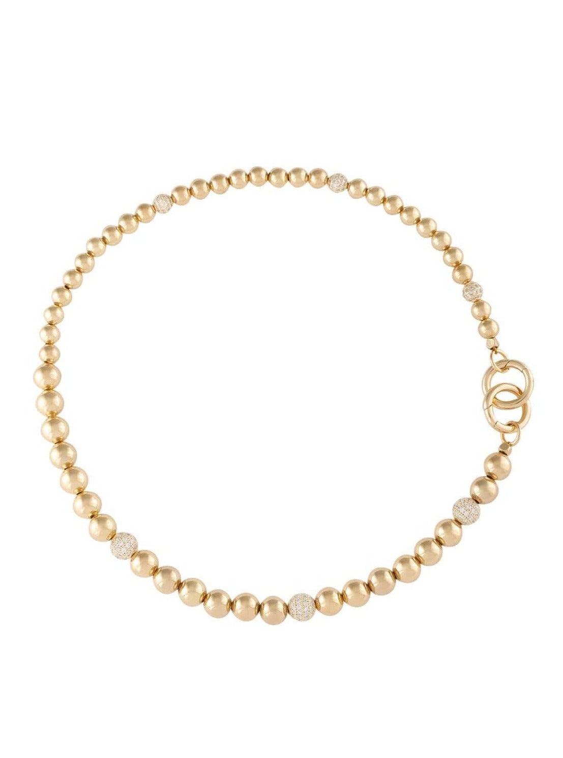 ettika necklace 18k GOLD SPHERE // CHOKER