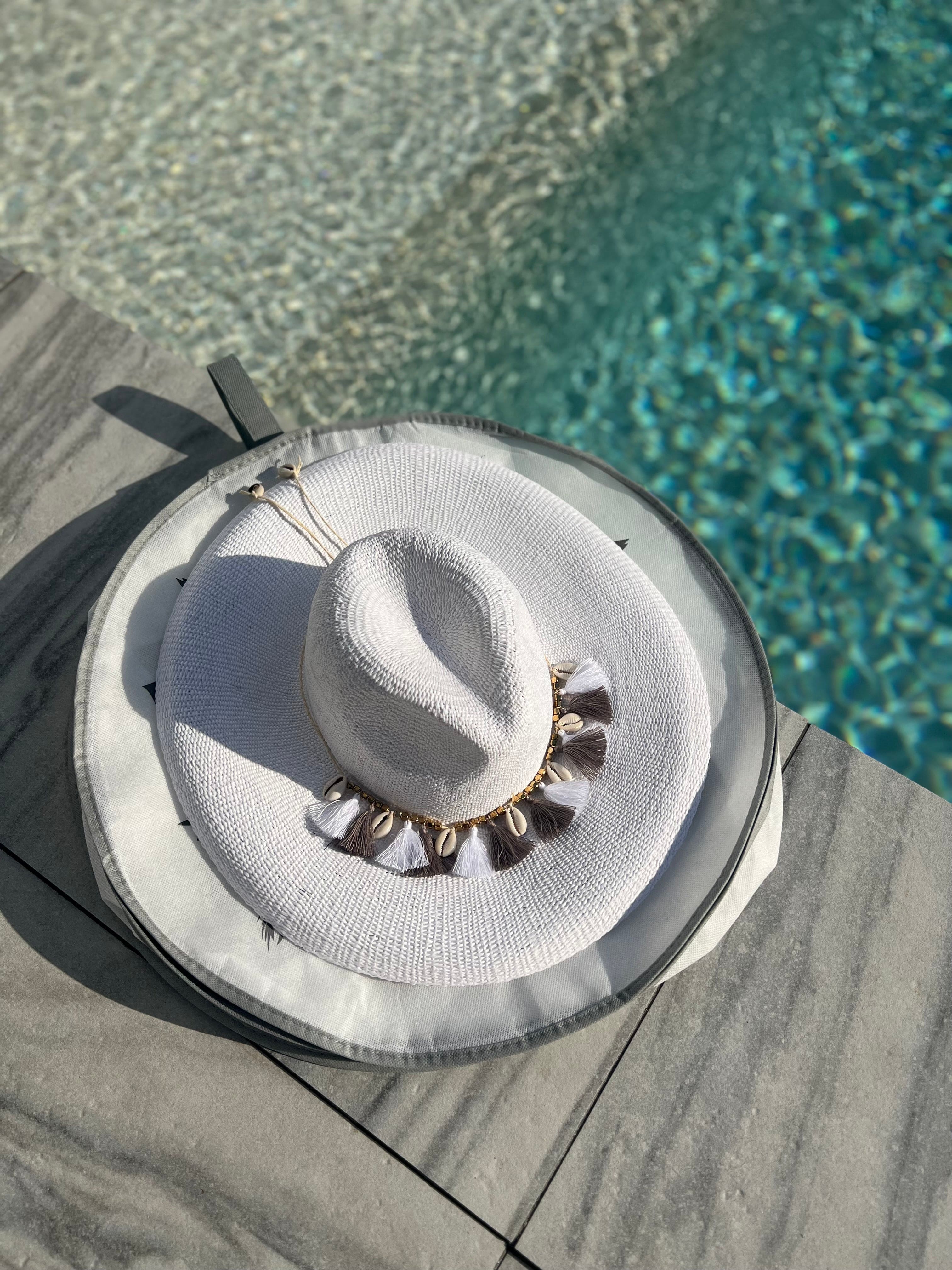 Flora Bella hat Natural Straw / One Size Hat Travel Bag // (Brands We Love)