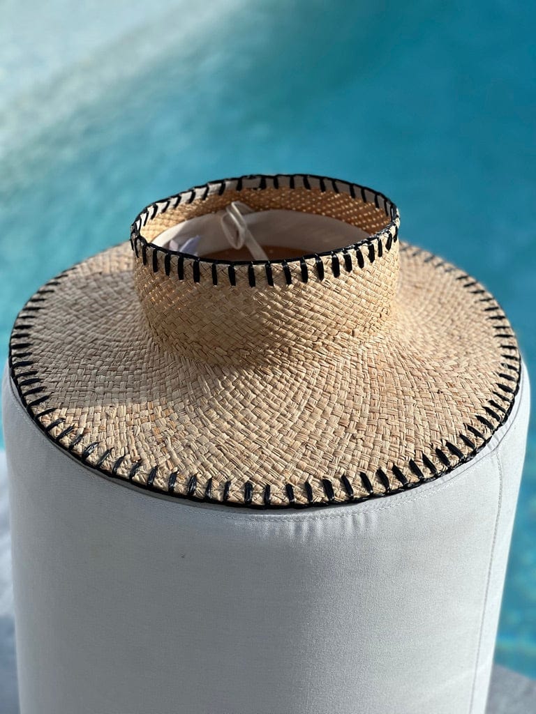 Nikki Beach hat Straw / One Size Versilia // Visor Hat (Brands We Love)