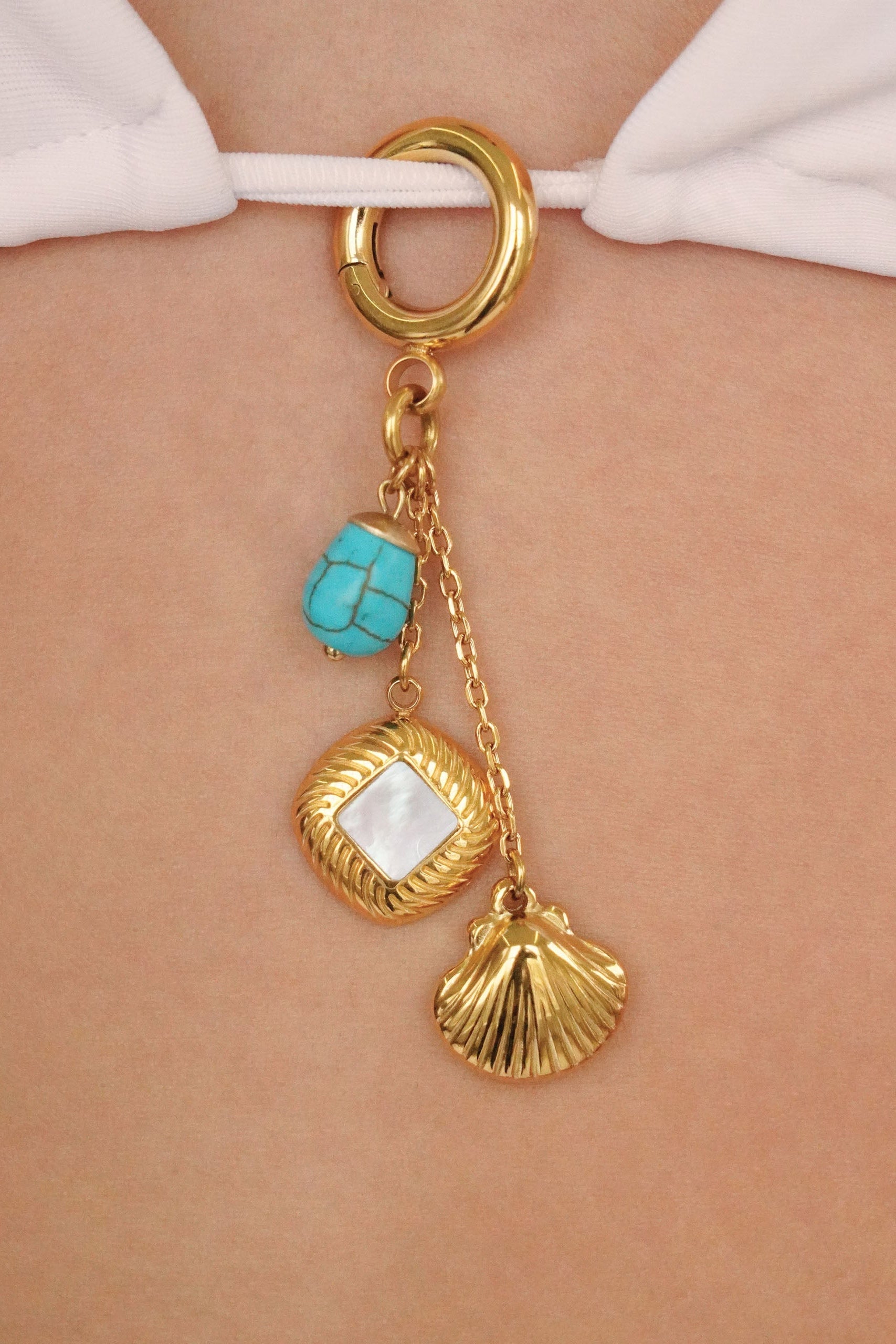 Golden Shore Bikini Charm - Bikini Crush Swimwear