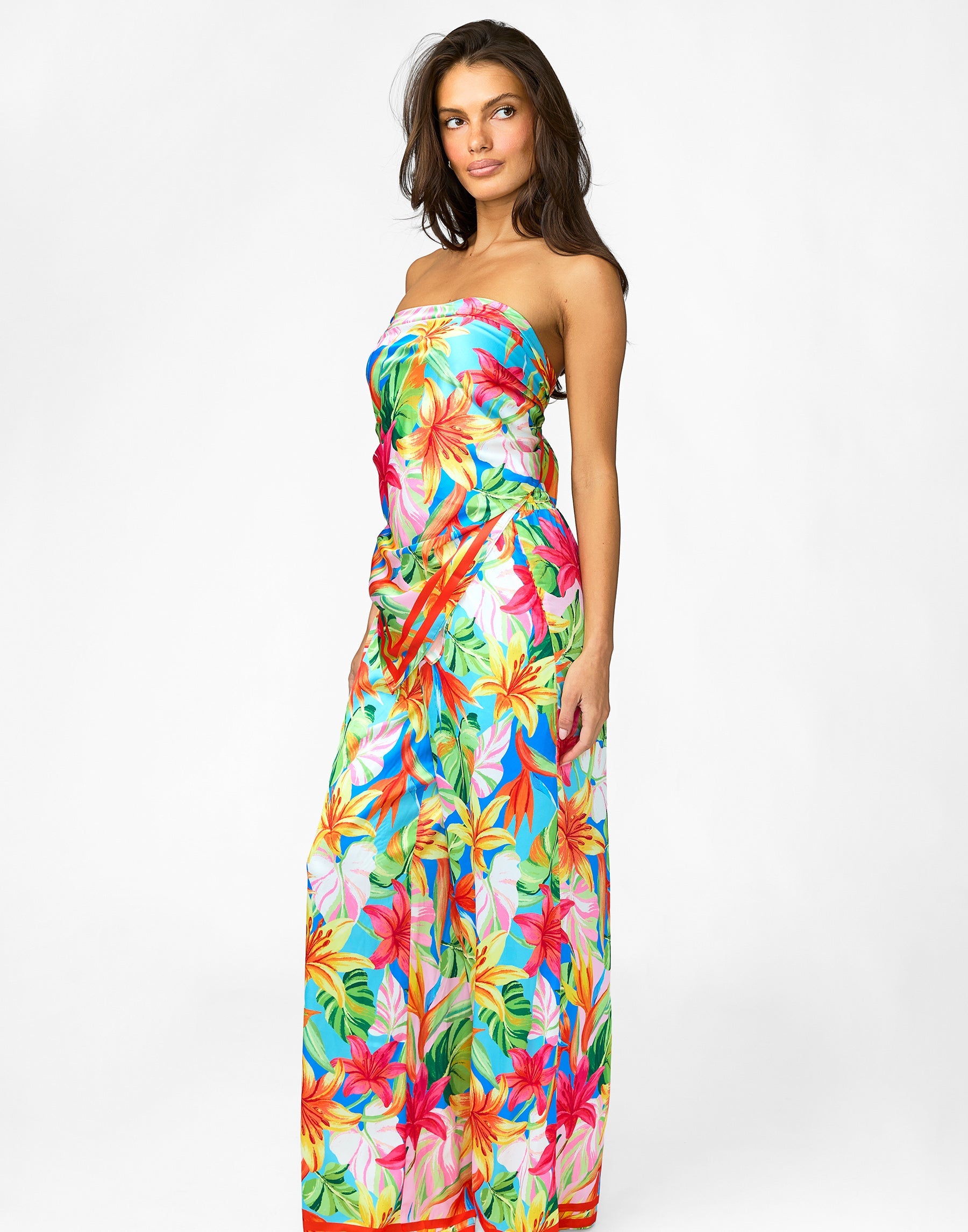 SORELLA SCARF TOP - HAWAIIAN FLORAL