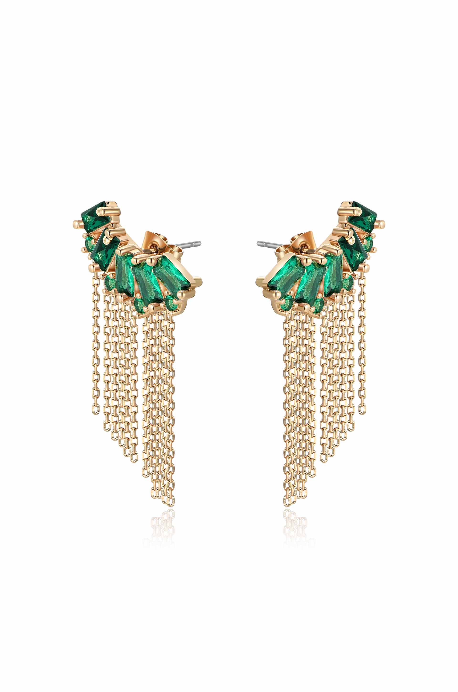 Baguette Crystal Three-In-One Ear Crawlers - Bikini Crush Swimwear