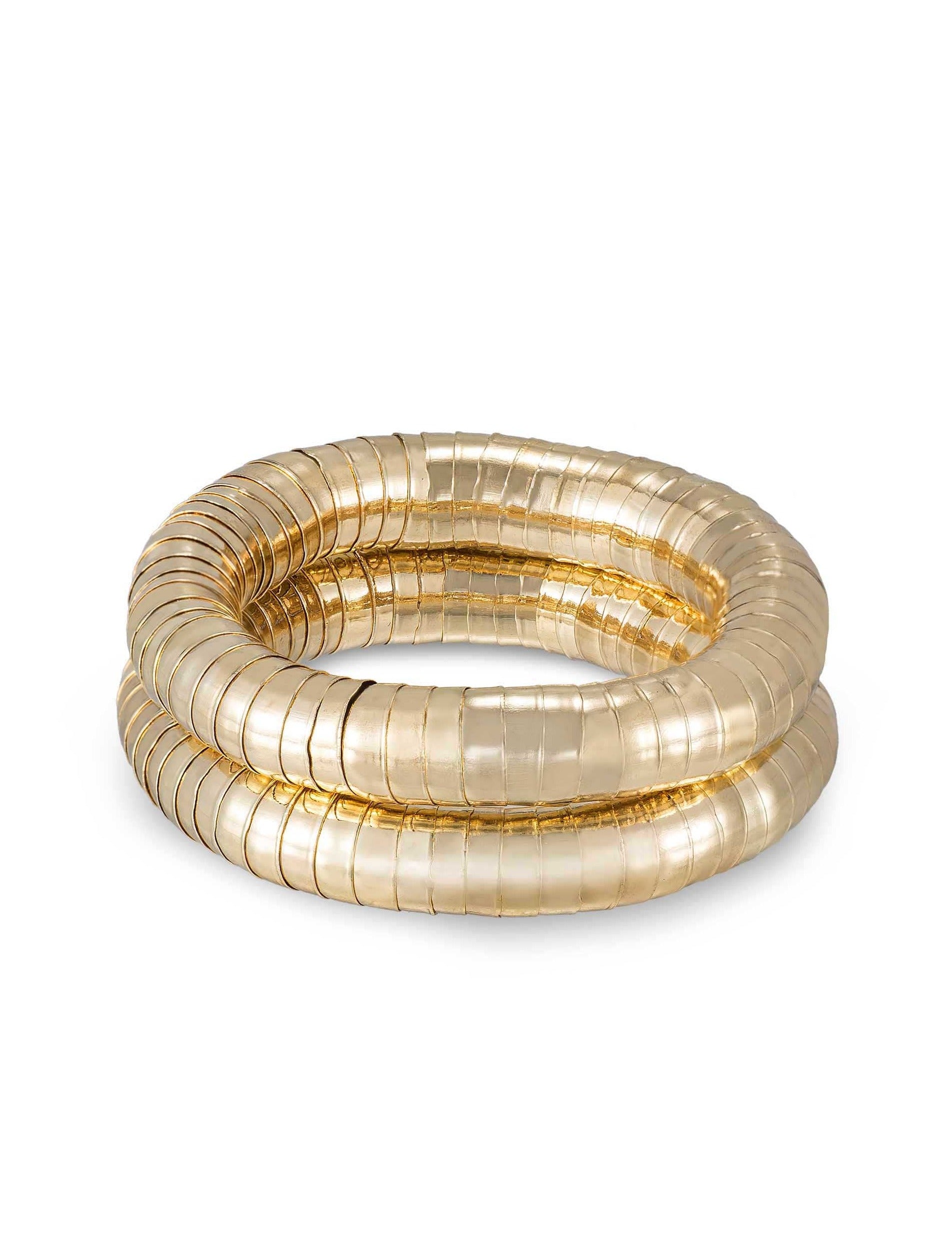 Liquid Gold 18k Gold Plated Bracelet Set - Bikini Crush Swimwear