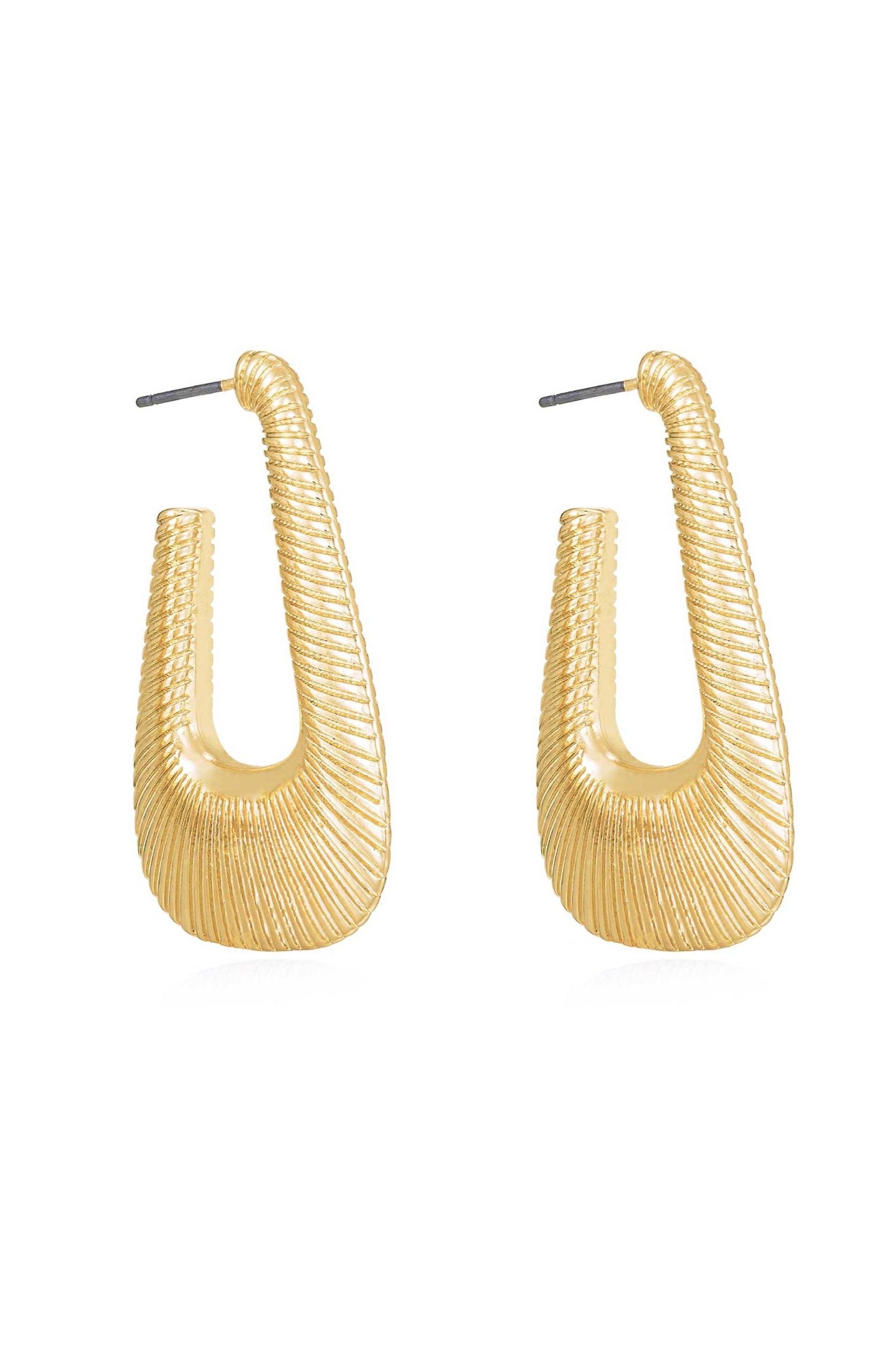 Cleopatra Inspired 18k Gold Plated Hoop Earrings - Bikini Crush Swimwear