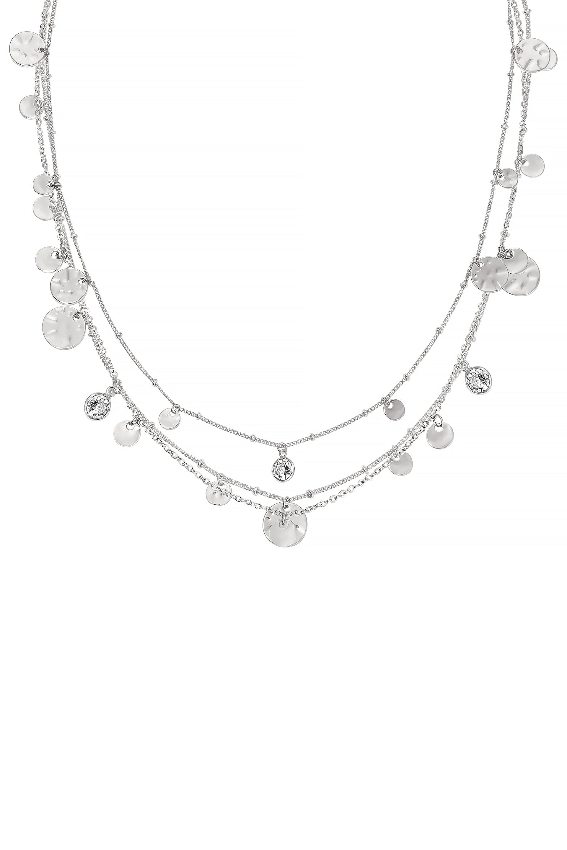 All in Layered Crystal Necklace Set - Bikini Crush Swimwear