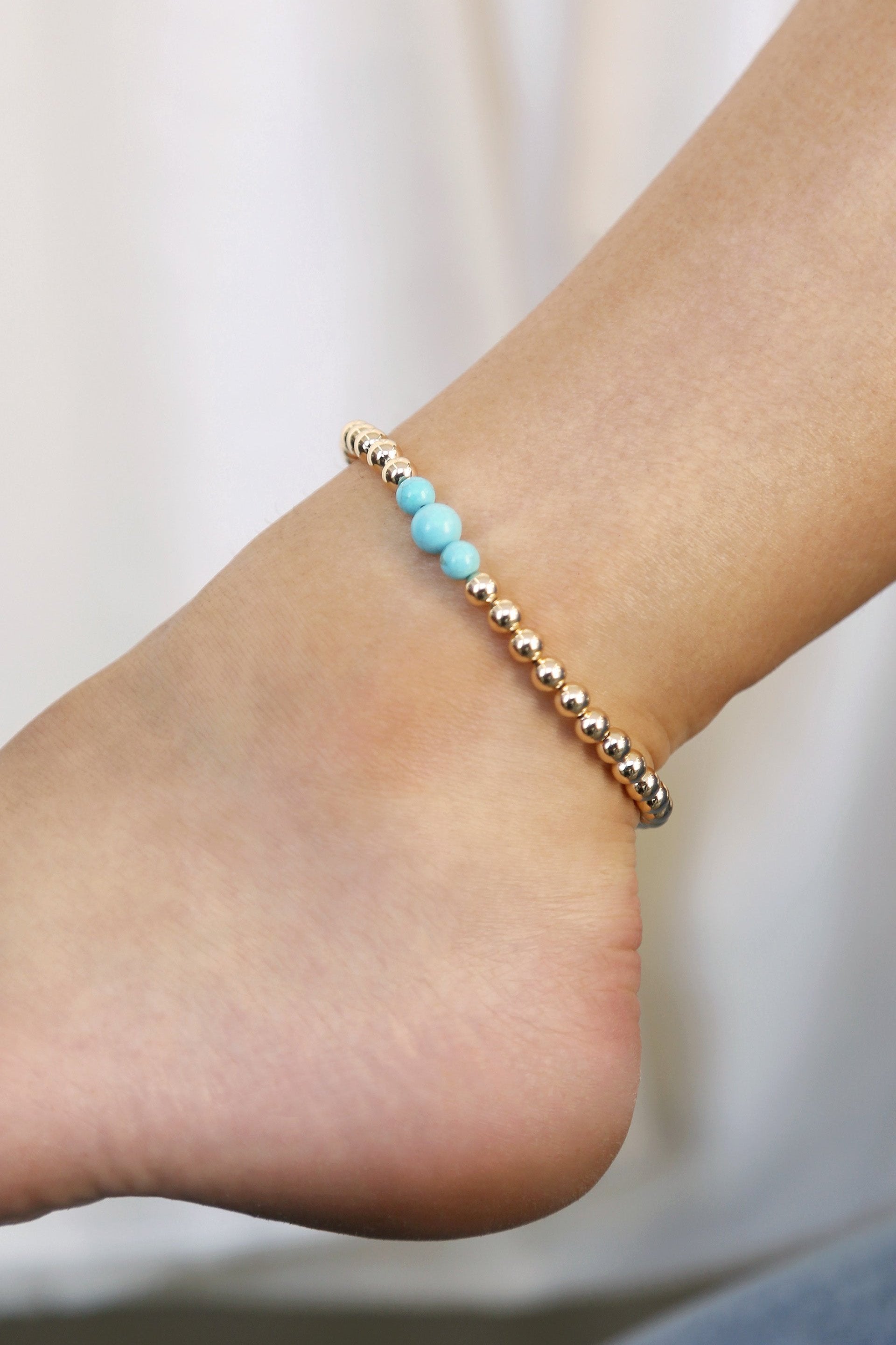 Center Bead Anklet - Bikini Crush Swimwear