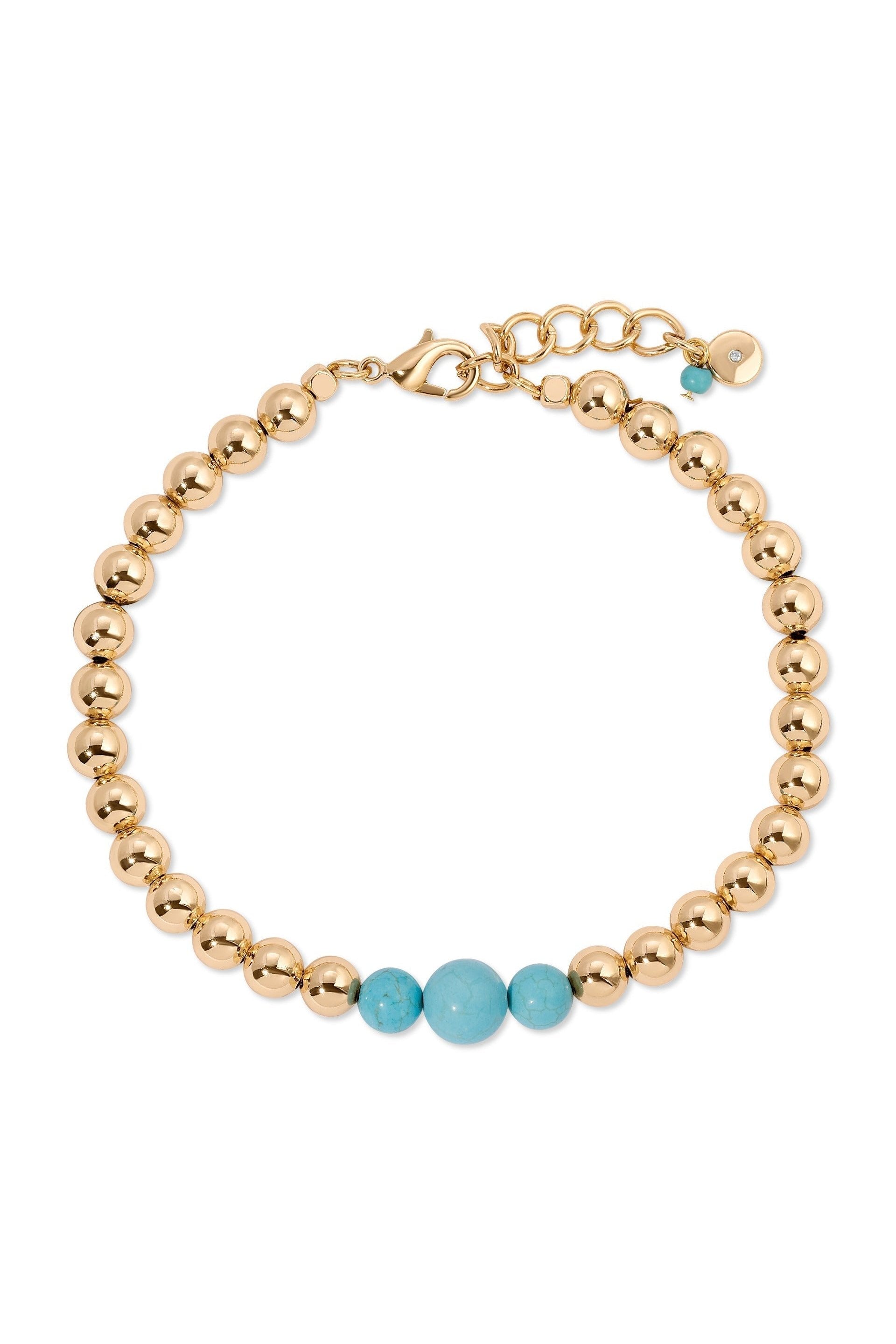 Center Bead Anklet - Bikini Crush Swimwear