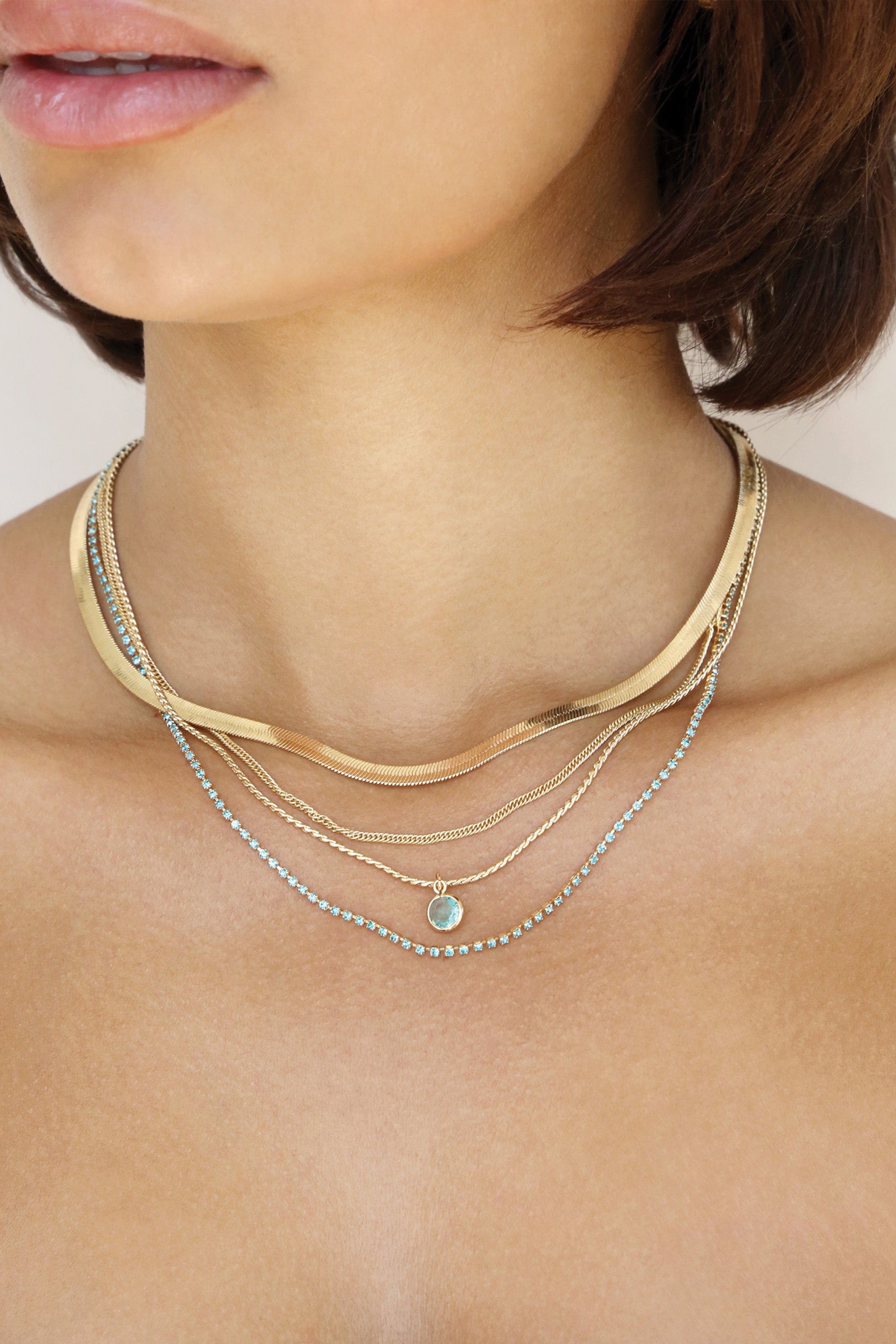 All the Chains Layered Necklace - Bikini Crush Swimwear