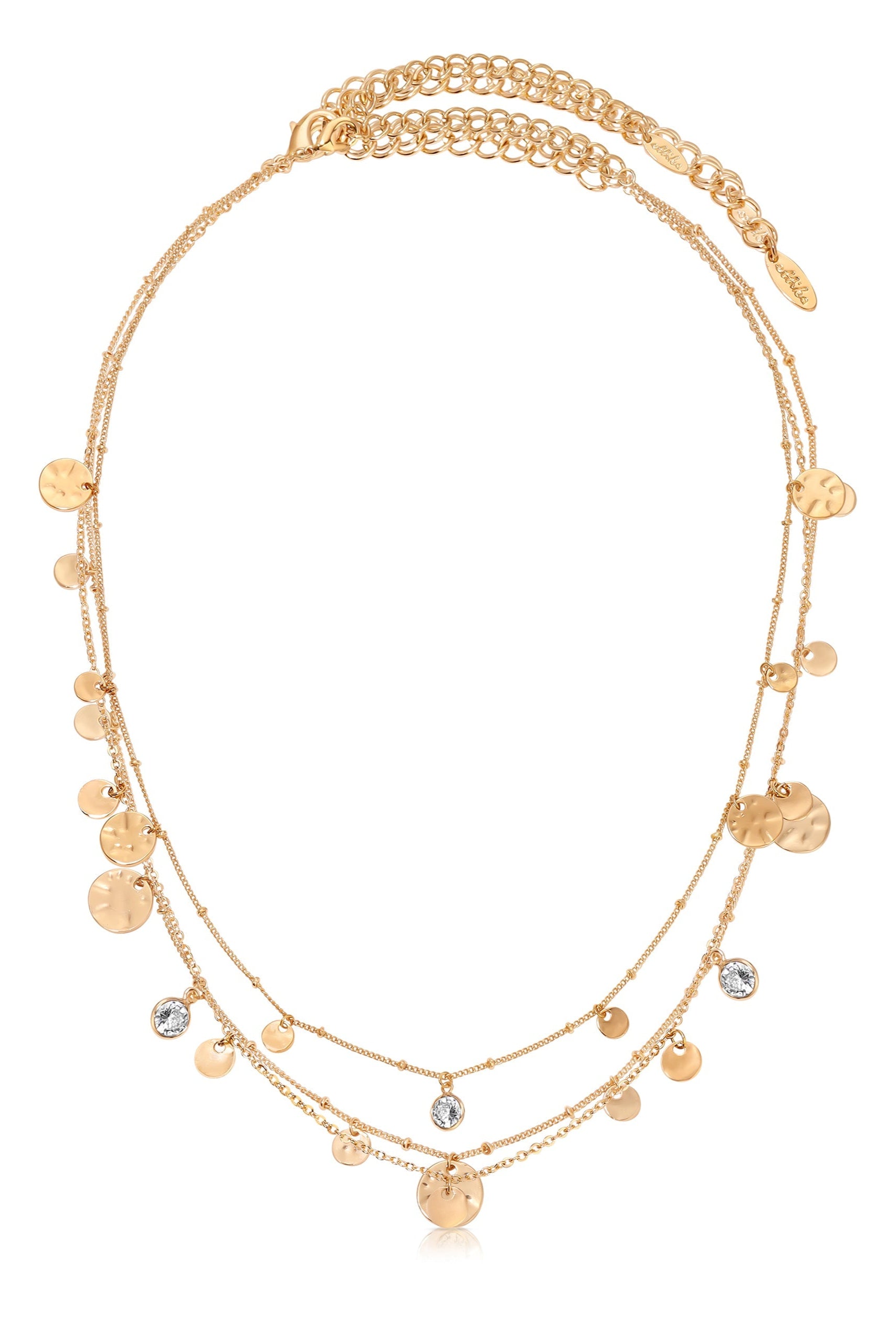 All in Layered Crystal Necklace Set - Bikini Crush Swimwear