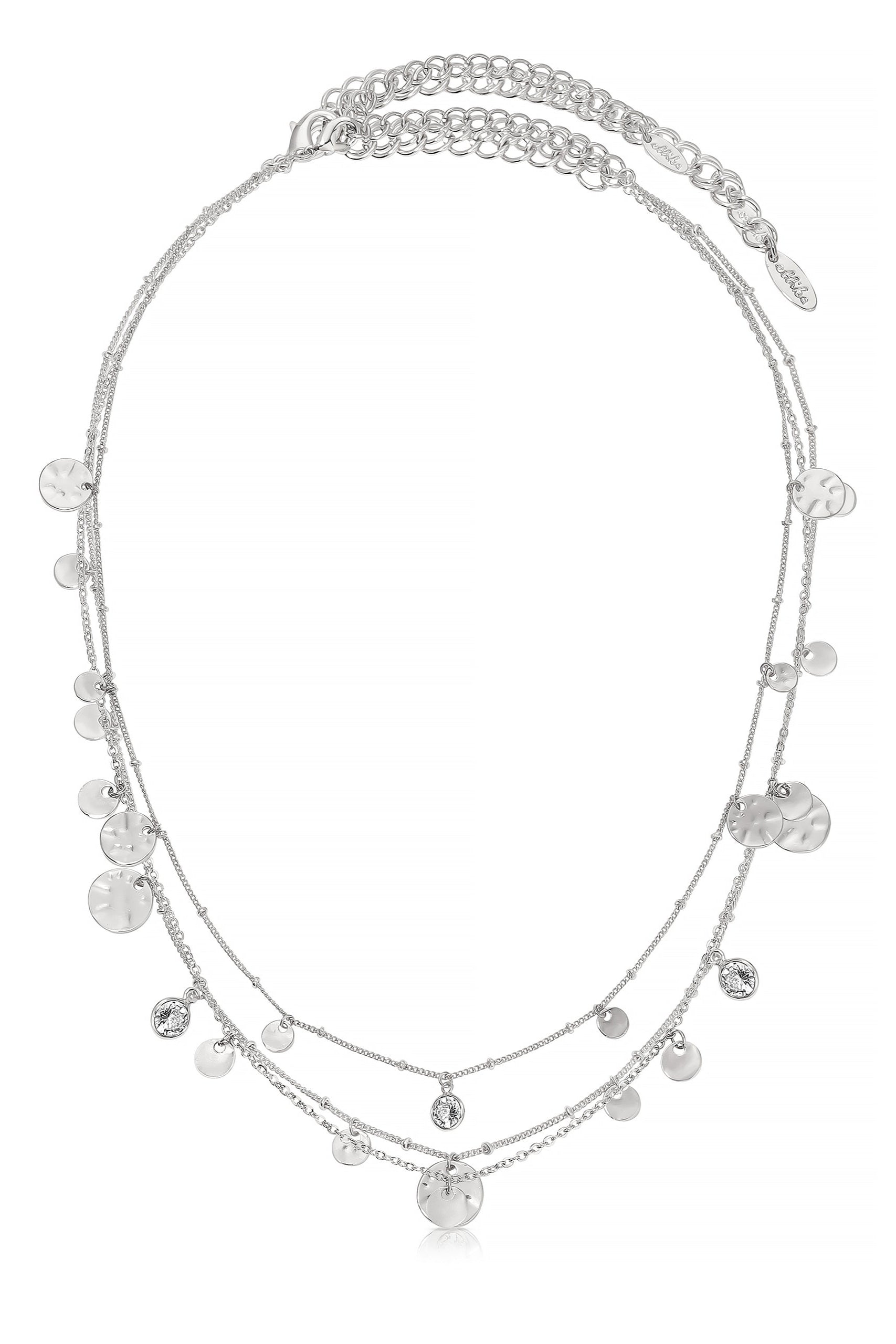All in Layered Crystal Necklace Set - Bikini Crush Swimwear