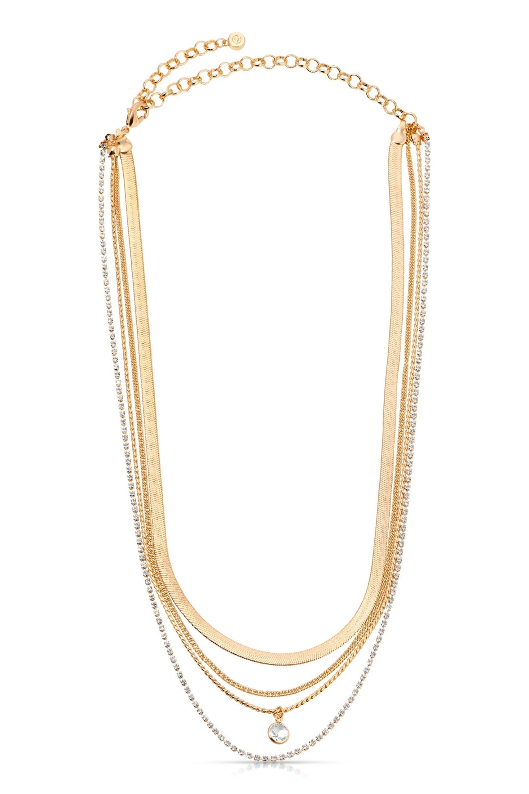 All the Chains Layered Necklace - Bikini Crush Swimwear