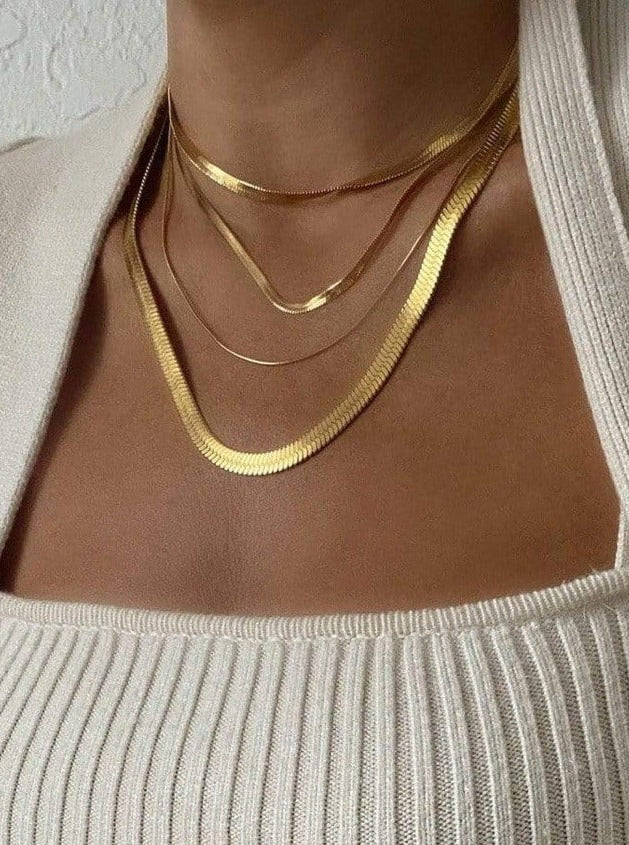 Cassia Double Chain Necklace - Bikini Crush Swimwear