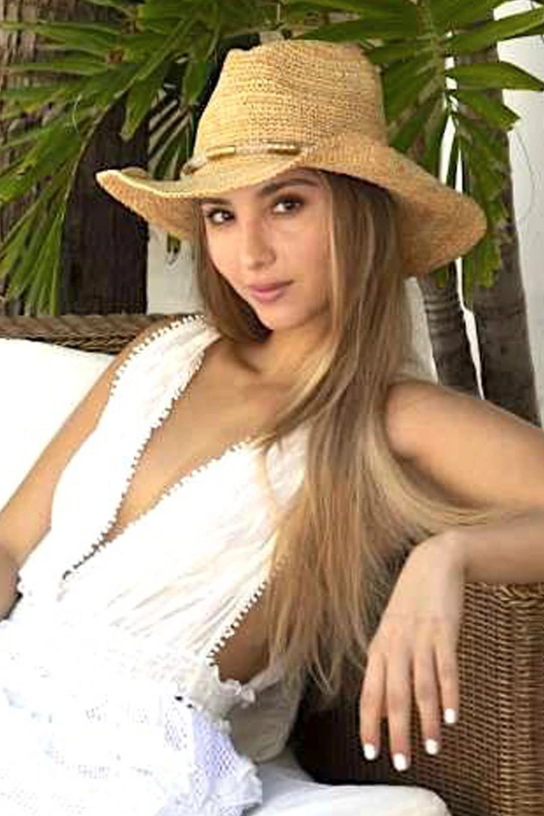 Chrysta Natual/Gold Cowboy Hat - Bikini Crush Swimwear