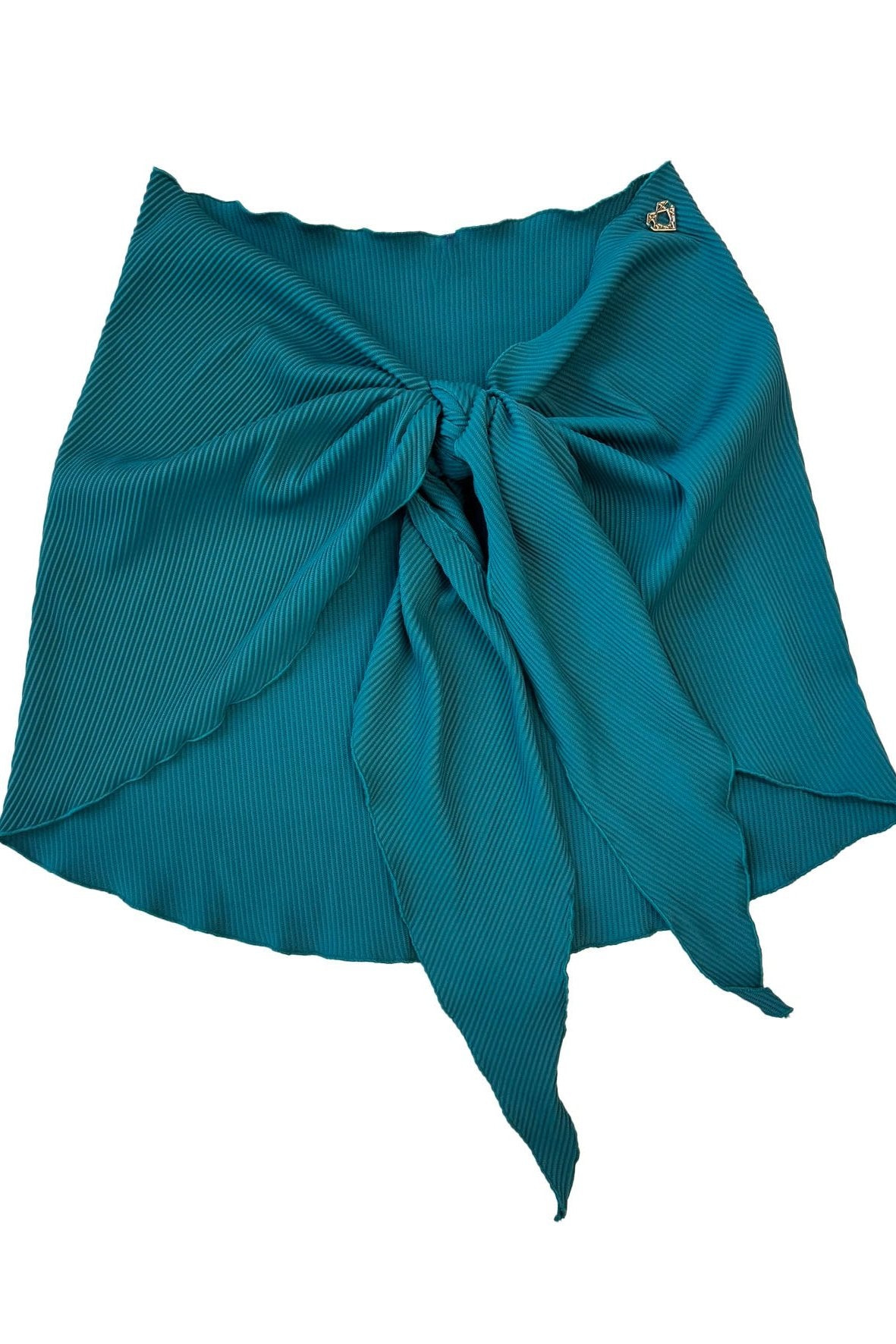 Teal Ribbed Sarong - Bikini Crush Swimwear