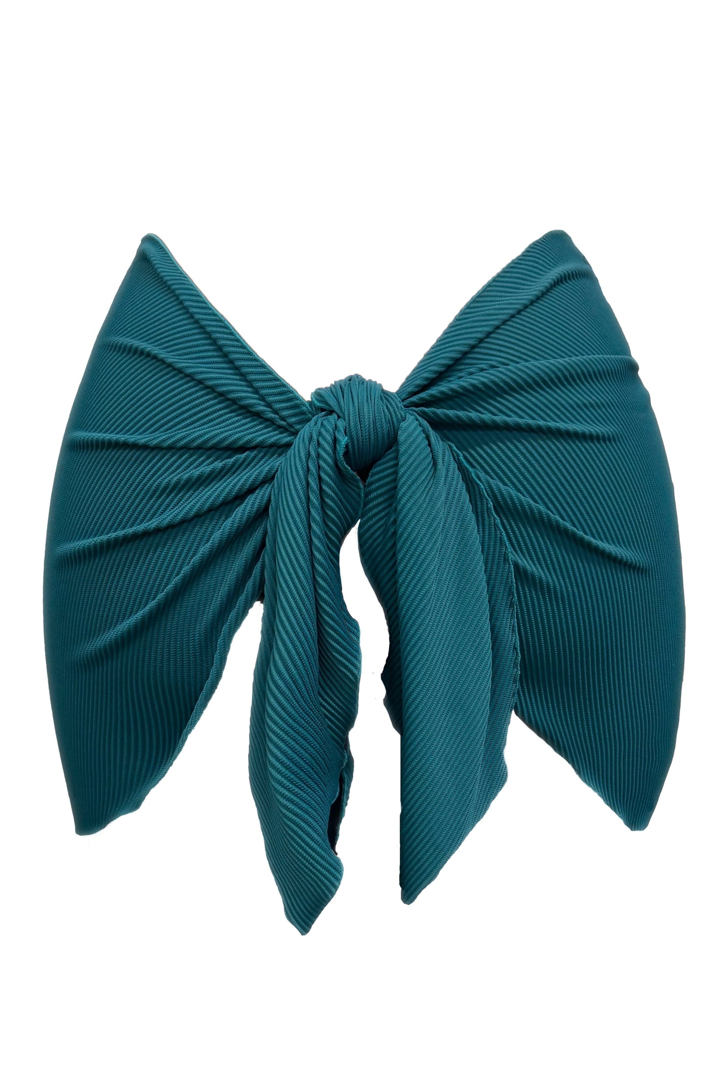 Teal Ribbed Sarong - Bikini Crush Swimwear