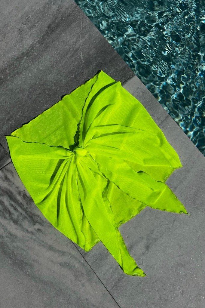 Bikini Crush Cover Ups Neon Lemon Crush Micro Sarong // Neon Lemon