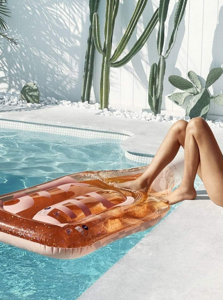 Bikini Crush Swimwear Rosè Champagne Pool Float