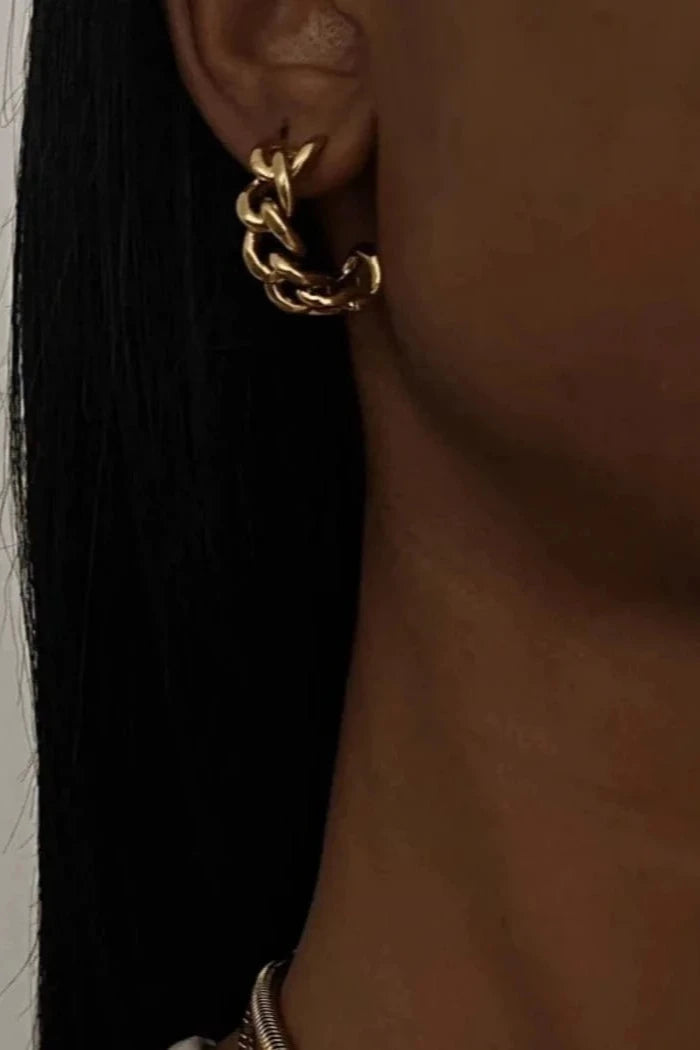 Ellie Vail earrings Braxton Chain Hoop // EARRING