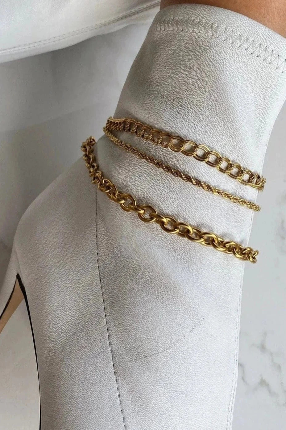 Ellie Vail earrings Tate Rope Chain // ANKLET