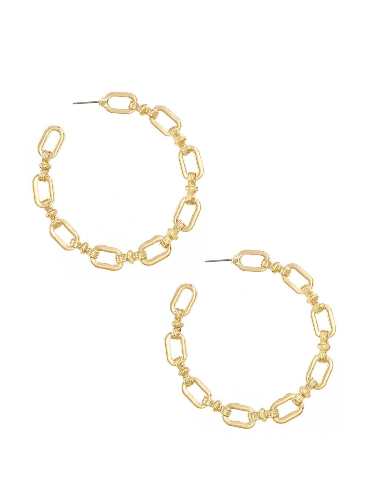 ettika earrings 18k GOLD GEOMETRY // HOOP EARRINGS