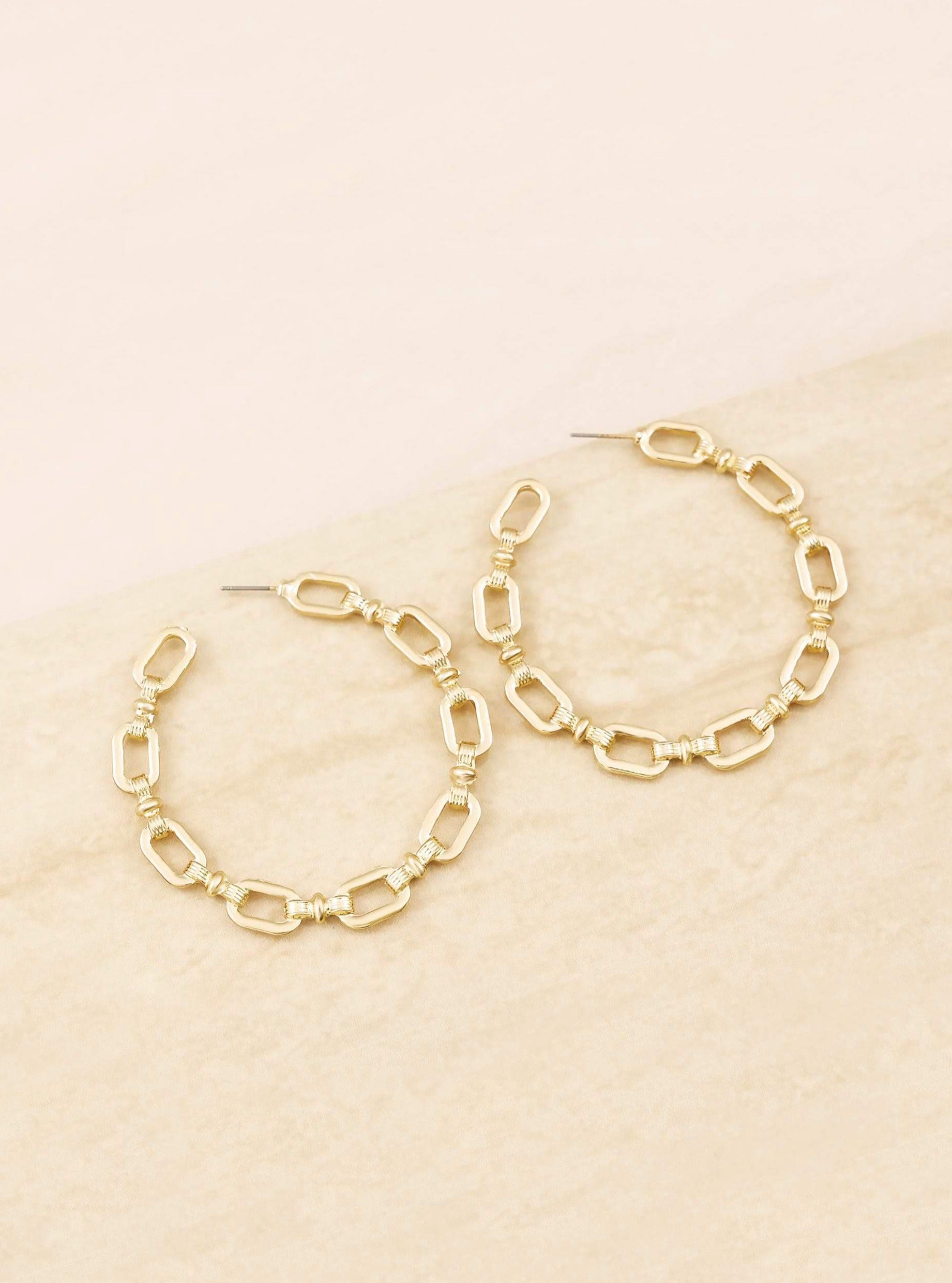 ettika earrings 18k GOLD GEOMETRY // HOOP EARRINGS