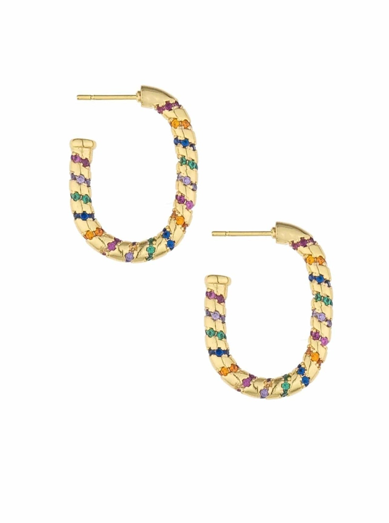 ettika earrings 18k Gold Plated Everyday Celebration Hoop // EARRINGS