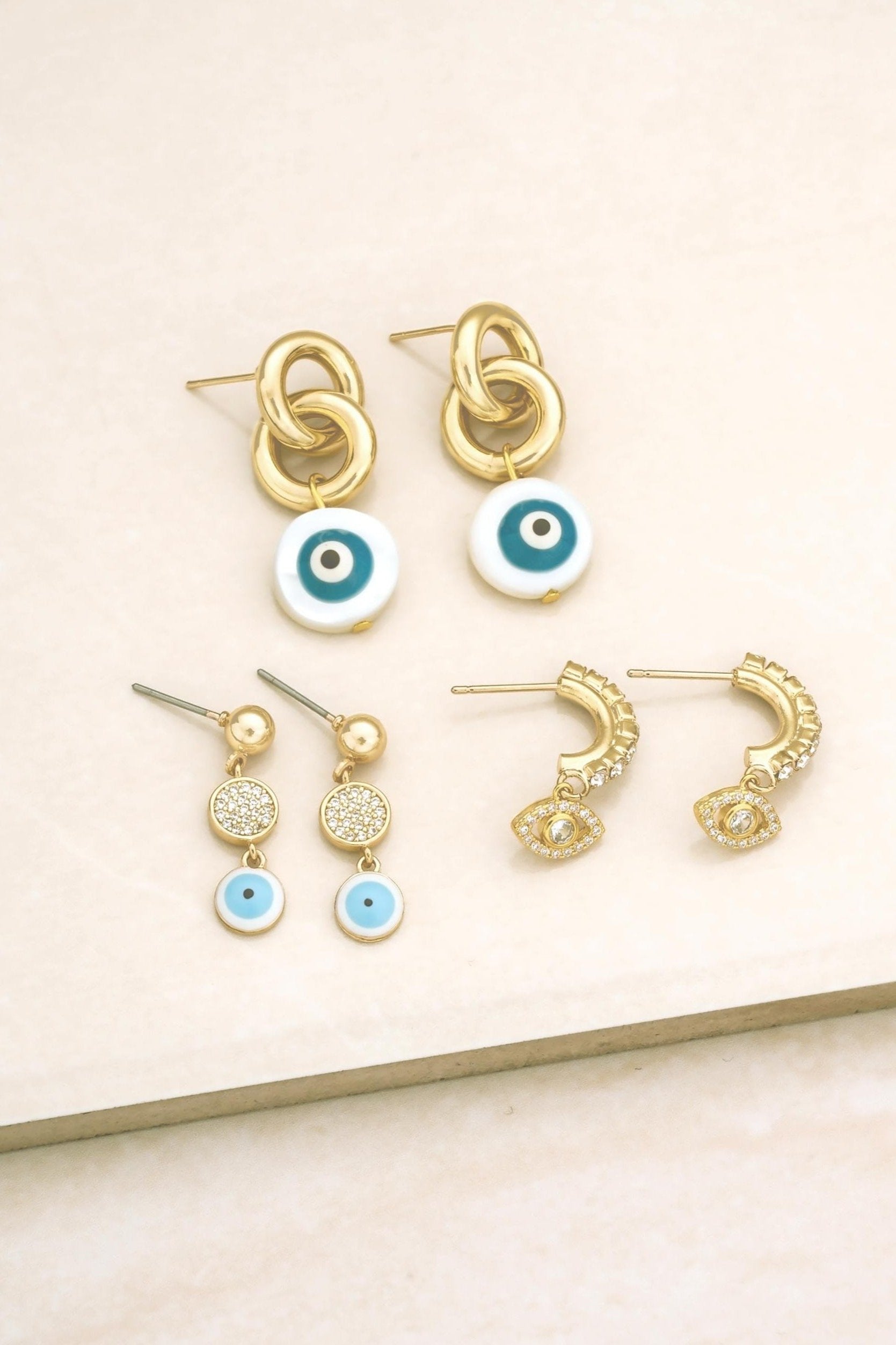 ettika earrings All Eyes on You 18k Gold Plated Set (3) // EARRINGS